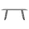 Armen Living Coronado Contemporary Dining Table in Gray Powder Coated Finish with Cement Gray Top LCCDDIBE - alternate 2